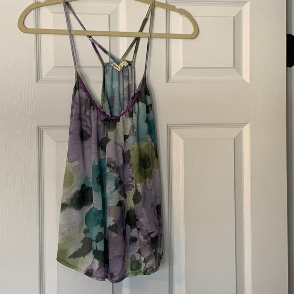 Free People Floral Print Tank Top